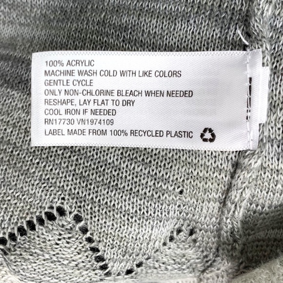 Knox Rose Grayscale Ombré Open Front Waterfall Knit Cardigan Target - Picture 8 of 8